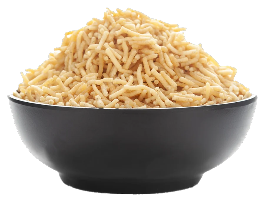 A bowl of fine-strand Bikaneri Bhujia
